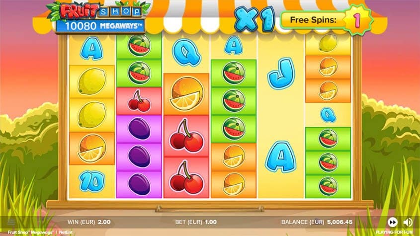 Fruit Shop Megaway Gameplay Image