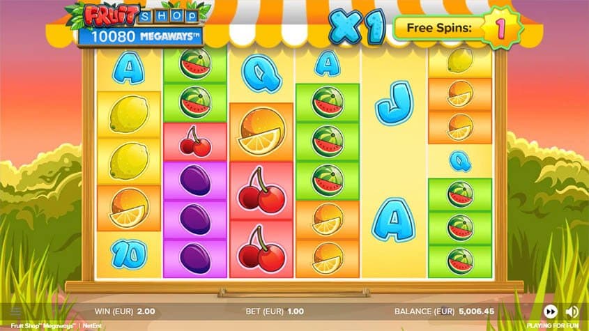 Fruit Shop Megaway Gameplay Image